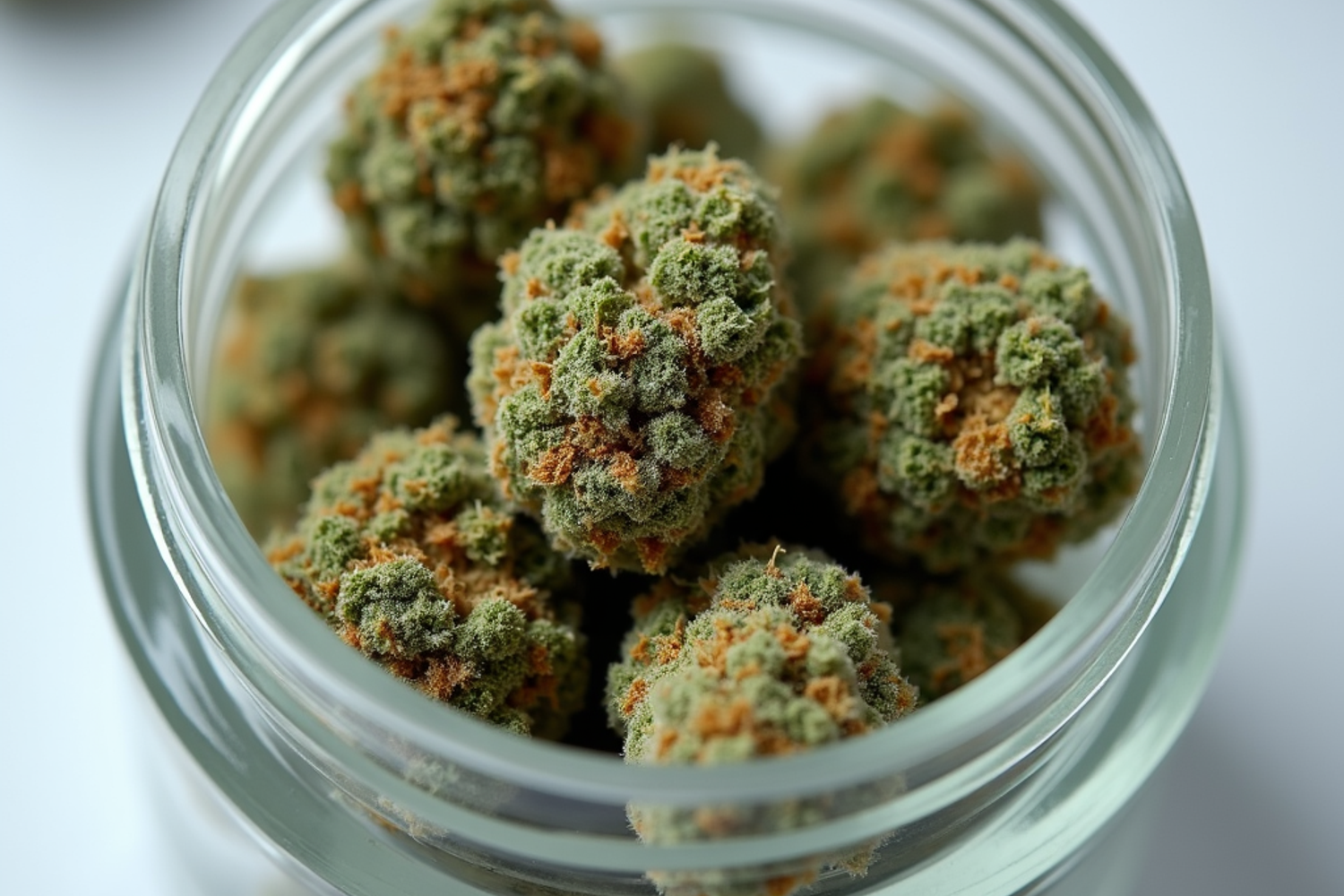 Ärztin in der Schweiz führt eine telemedizinische Beratung zu medizinischem Cannabis mit einem Patienten über einen Laptop durch