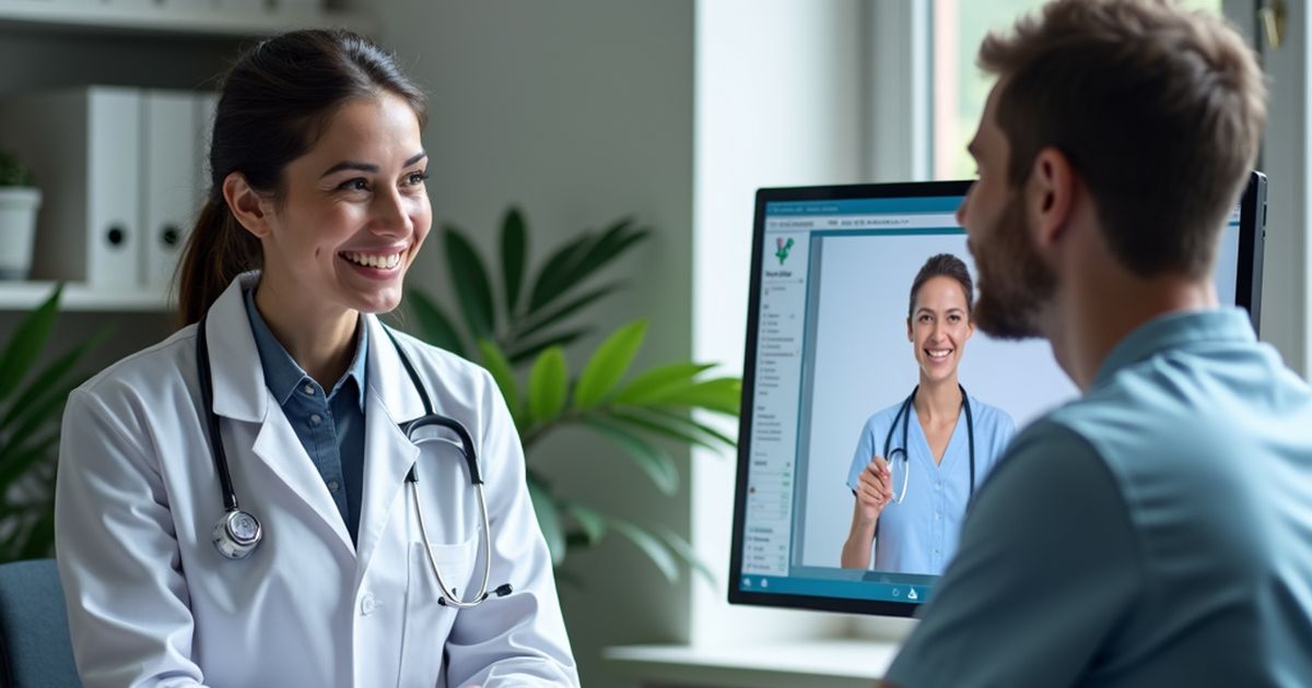 Ärztin in Schweizer Praxis bespricht mit Patient die Auswirkungen einer medizinischen Cannabis-Therapie auf Motivation und Alltag