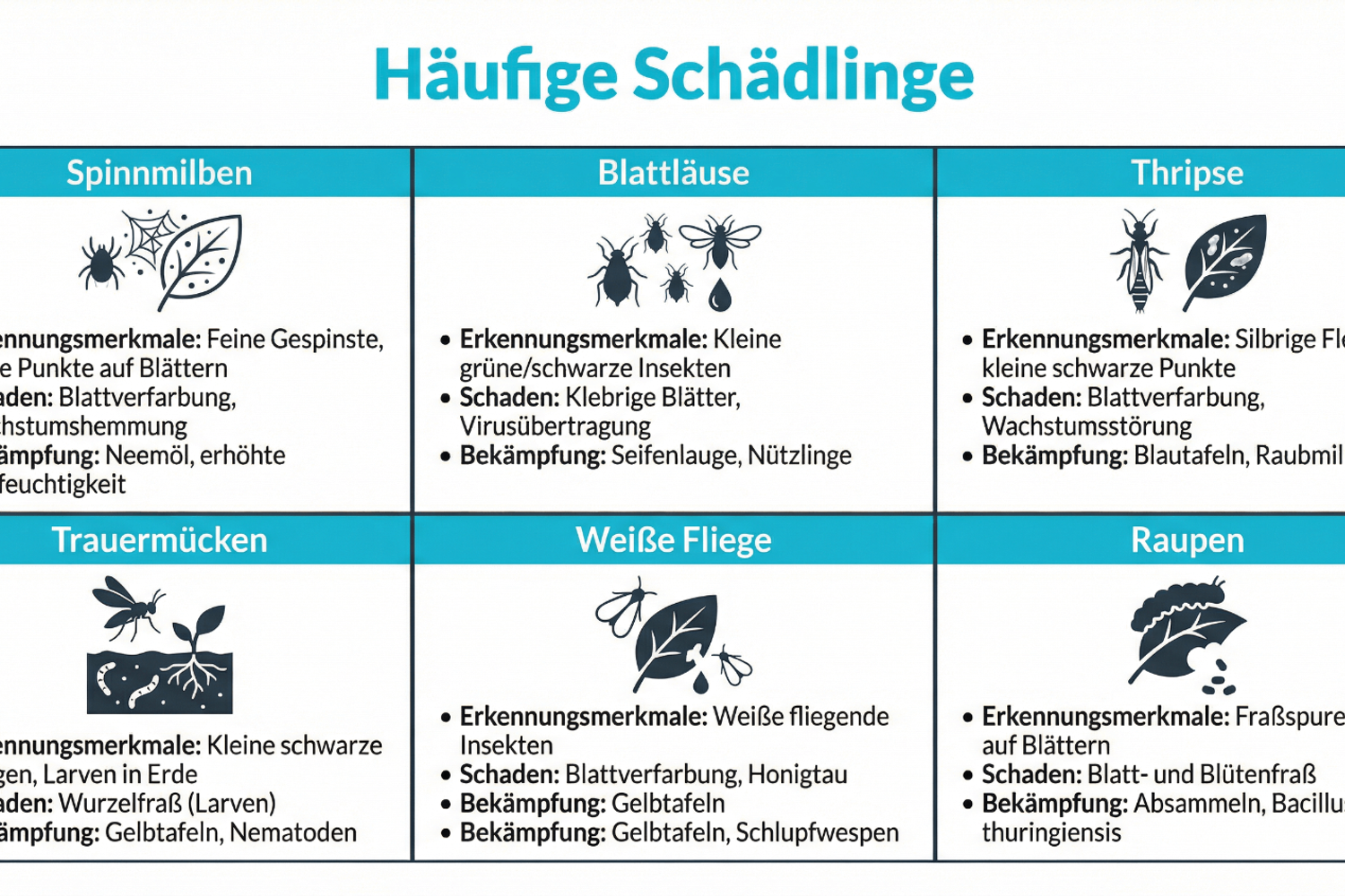 Cannabispflanze mit Schädlingsbefall und Nährstoffstress im Vergleich zu einer gesunden Pflanze
