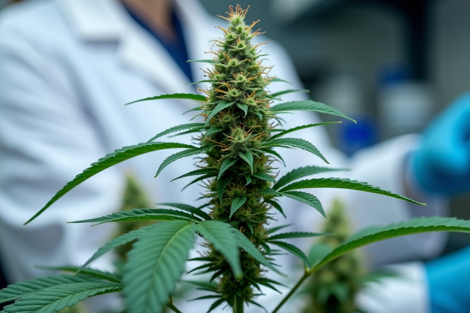 Ärztin in der Schweiz führt eine telemedizinische Beratung zu medizinischem Cannabis mit einem Patienten durch