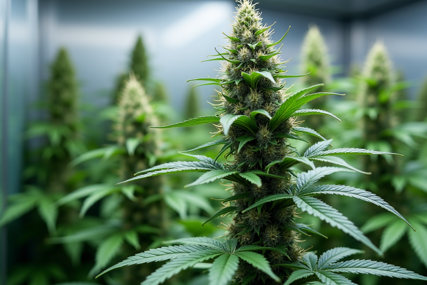Ärztin führt in der Schweiz eine telemedizinische Beratung zur medizinischen Cannabistherapie mit Patient durch, Vaporizer und Cannabisöl auf dem Tisch