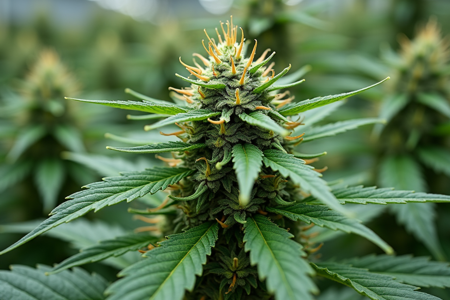 Ärztin in der Schweiz führt eine telemedizinische Beratung zu medizinischem Cannabis mit einem Patienten durch, Bildschirm mit Befunden im Hintergrund