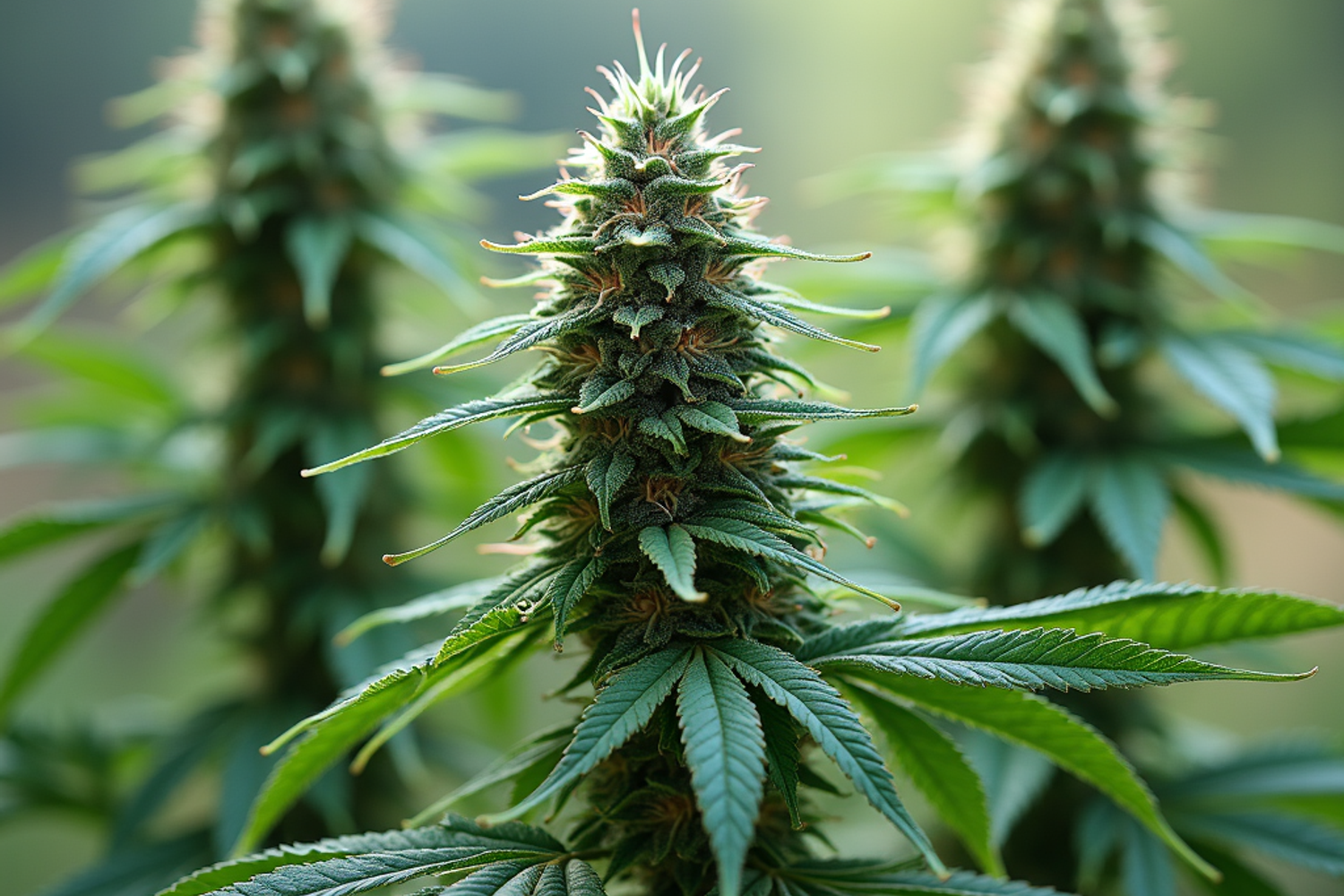 Schweizer Ärztin in einem hellen Telemedizin-Behandlungsraum führt ein Videogespräch mit einer Patientin zur medizinischen Cannabis-Therapie