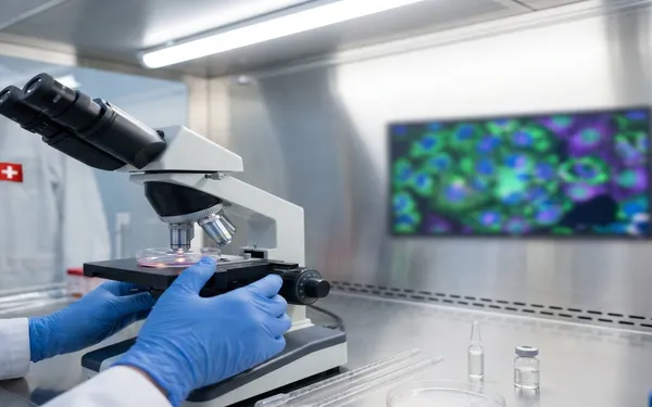 Ärztin in einer Schweizer Praxis erklärt einer Patientin auf einem Tablet die entzündungshemmende Wirkung von medizinischem Cannabis mit Fokus auf CBD und THC