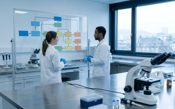 Ärztin in einer Schweizer Praxis bespricht mit einem Patienten die digitale Planung einer medizinischen Cannabis-Therapie am Tablet