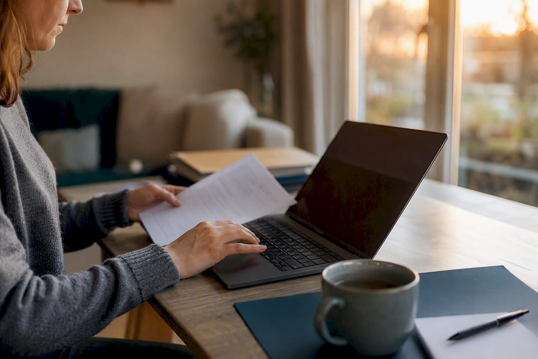 Mit geschickten Händen werden digitale Gesundheitsdokumente sortiert und verwaltet.