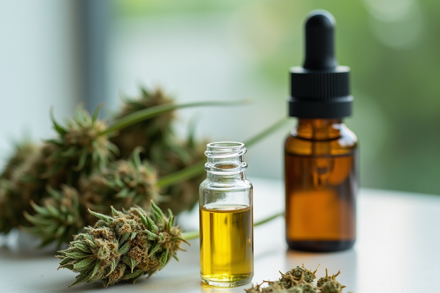 Schweizer Ärztin führt in einer modernen telemedizinischen Umgebung ein Videogespräch zur möglichen Cannabis-Therapie